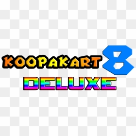 Koopa Kart 8 Deluxe Logo - Graphic Design, HD Png Download - mario kart 8 deluxe logo png