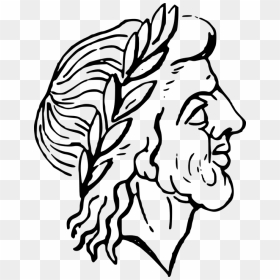 Head People Man - Drawing Ancient Rome Art, HD Png Download - head outline png