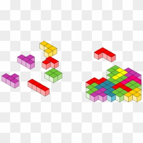 Tetris 3d Png, Transparent Png - tetris png