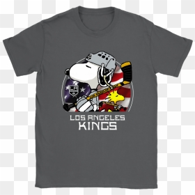 Los Angeles Kings Ice Hockey Snoopy And Woodstock Nhl - Doctor Who Beatles Shirt, HD Png Download - los angeles kings logo png