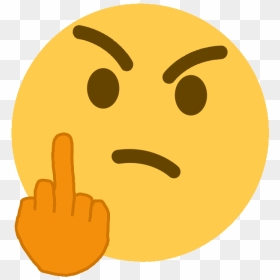 Mad Person Middle Finger Discord Emoji - Transparent Background Custom Discord Emojis, HD Png Download - finger emoji png