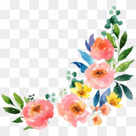 Flower Watercolor Art Transparent Png - Water Paint Flowers Png, Png Download - png watercolor