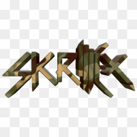 Skrilex Camuflaje - Wood, HD Png Download - skrillex logo png