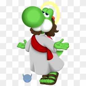 Yoshi Christ - Yoshi Jesus, HD Png Download - buddy christ png