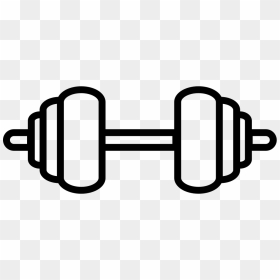 Dumbbells Outline Svg Png - Dumb Bell Clip Art, Transparent Png - dumbbell clipart png