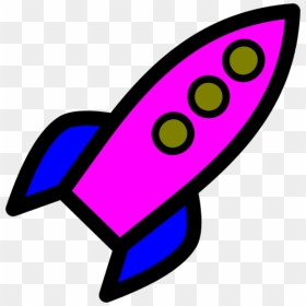 Animated Rocket Clipart - Purple Rocket Clipart, HD Png Download - rocket clipart png