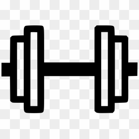 Dumbbell - Dumbbell Icon Png Free, Transparent Png - dumbbell clipart png