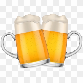 Stein Painted Hand Beer Vector Glassware Clipart - Beer Mugs Png, Transparent Png - beer clipart png