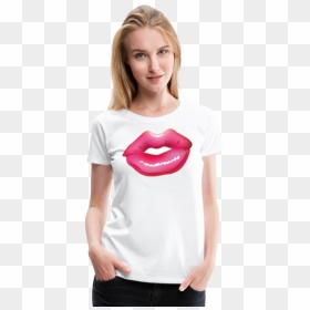 T-shirt, HD Png Download - pink lips png