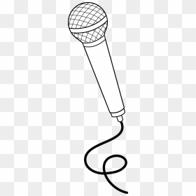 Microphone Clip Art Free - Simple Drawings Of Microphones, HD Png Download - sun drawing png