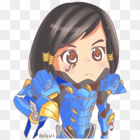 Art,pharah,kelsuis - Pharah Cute, HD Png Download - pharah overwatch png