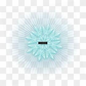 Snowflake Blue Ice - Circle, HD Png Download - shining png