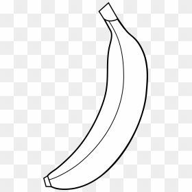 Banana 5 Image Png Images Clipart - Outline Black And White Banana, Transparent Png - banana.png