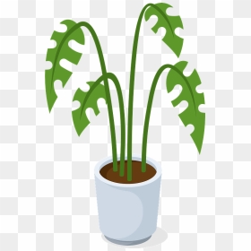 Office Plant Clipart - Flowerpot, HD Png Download - plant clipart png