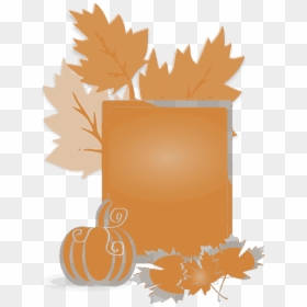 Fall Leaves And Pumpkins Border Png Download - Fall Clip Art Leaf Transparent, Png Download - fall leaves and pumpkins border png