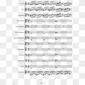 Skrillex Marching Band Sheet Music Composed By James - Luigi's Mansion Theme Alto Sax, HD Png Download - skrillex logo png