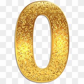 Number Zero Gold Shining Png Clip Art Image - Gold Number 0 Clipart, Transparent Png - shining png