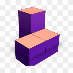 3d Tetris Piece - Box, HD Png Download - tetris png