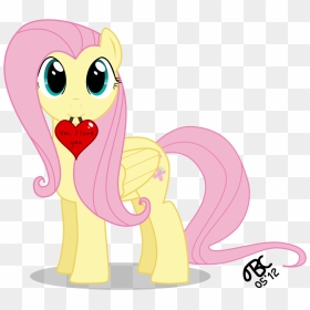 Mlp Fluttershy In Love, Hd Png Download - Mlp I Love You, Transparent Png - doodlebob png