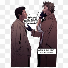 Mine Supernatural Castiel Obviously Constantine Dont - Castiel And John Constantine, HD Png Download - constantine png