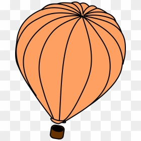 Hot Air Balloon Outline, HD Png Download - hot air balloon clipart png