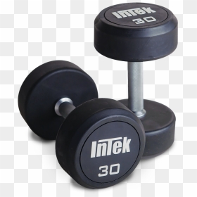 Plate Clipart Weight Lifting - Rubber Dumbbells, HD Png Download - dumbbell clipart png