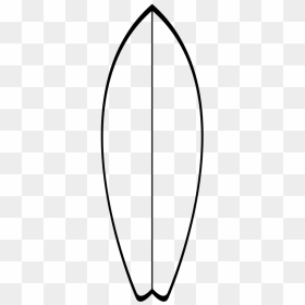 White Surfboard Svg Clip Arts - Line Art, HD Png Download - surfboard clipart png