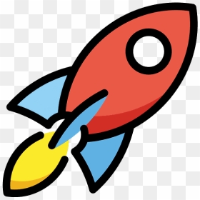 Rocket Emoji Clipart, HD Png Download - rocket clipart png