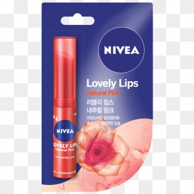 Nivea Lip Balm Lovely Lips, HD Png Download - pink lips png