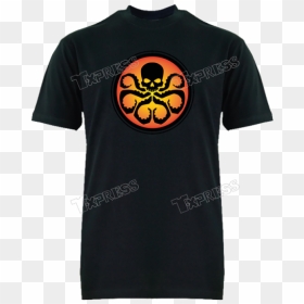 Shirt Agents Of Shield Hydra Black - No Fear No Hate No Anger, HD Png Download - agents of shield logo png
