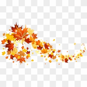 Transparent Leaves - Transparent Background Fall Leaves Transparent, HD Png Download - fall leaves and pumpkins border png
