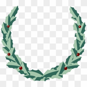 Wreath 2 Clip Arts - Clip Art Wreath, HD Png Download - leaf wreath png