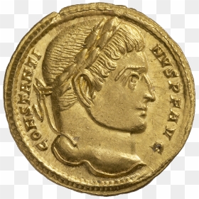 Roman Empire, Constantine I The Great, Solidus - Ancient Roman Gold Coin, HD Png Download - constantine png