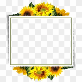 Sunflower Border Design Png , Png Download - Sunflower Frame Border Transparent, Png Download - sunflower border png