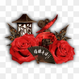 Garden Roses, HD Png Download - japanese flower png