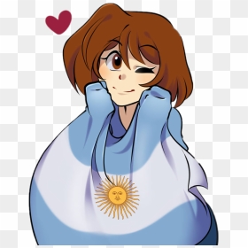 #bandera #argentina #sticker - Aru Chan Argentina, HD Png Download - bandera argentina png