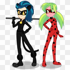 Transparent Chat Noir Png - Equestria Girls Miraculous Ladybug, Png Download - chat noir png