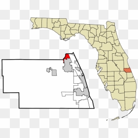 Florida Map With County Lines Lovely Roseland Florida - Florida, HD Png Download - florida clipart png