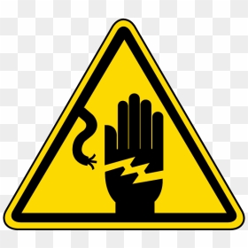 Emergency Clipart Danger Symbol - Electric Shock Hazard Sign, HD Png Download - caution symbol png