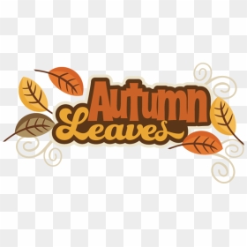 Autumn Title Png, Transparent Png - fall leaves and pumpkins border png