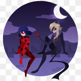 Miraculous Ladybug Images Ladybug And Chat Noir Hd - Miraculous Ladybug X Cat Noir, HD Png Download - chat noir png