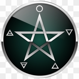 Pentacle Pentagram Wicca Free Photo - Trans Pentagram, HD Png Download - red pentagram png