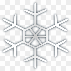 Free Vector Snow Flake Icon - White Snowflake Icon Png, Transparent Png - snow icon png