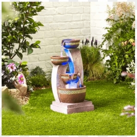 Garden Led Fountain, HD Png Download - fountain grass png
