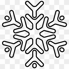 Cut Out Printable Snowflake Template, HD Png Download - snow icon png