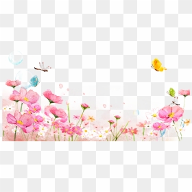 Floral Designs Png Free Download - Watercolor Painting Flowers Background, Transparent Png - floral designs png