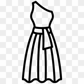 One Shoulder Dress Svg Png Icon Free Download - Dress, Transparent Png - dress icon png