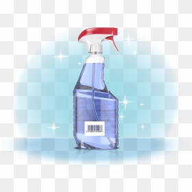 Hero Ammonia Free Glass Cleaner Back 2x - Bottle, HD Png Download - glass shine png