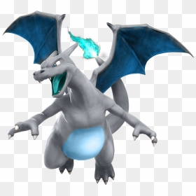 Transparent Mega Charizard X Png - Charizard Shiny 3d Png, Png Download - mega charizard x png