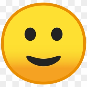 Slightly Smiling Face Icon - Emoji 🙂, HD Png Download - smile icon png